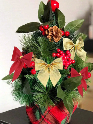 12/24/36pcs Christmas Bow Christmas Decoration For Home Gold Red Bowknot Xmas Tree Ornaments New Year 2025 Navidad Supplies
