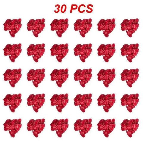 10/20/30Pcs Wooden Chirstmas Tree Hanging Decoration Christmas Ornaments Snow Elk Pendants Home Party New Year Gift Decor