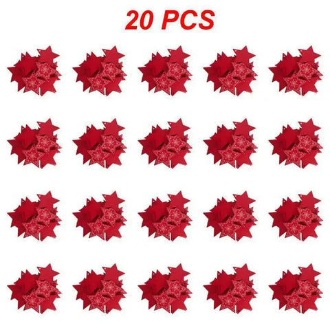 10/20/30Pcs Wooden Chirstmas Tree Hanging Decoration Christmas Ornaments Snow Elk Pendants Home Party New Year Gift Decor