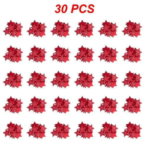 10/20/30Pcs Wooden Chirstmas Tree Hanging Decoration Christmas Ornaments Snow Elk Pendants Home Party New Year Gift Decor