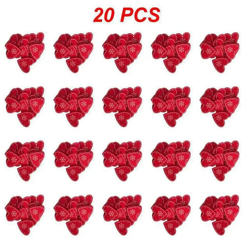 10/20/30Pcs Wooden Chirstmas Tree Hanging Decoration Christmas Ornaments Snow Elk Pendants Home Party New Year Gift Decor