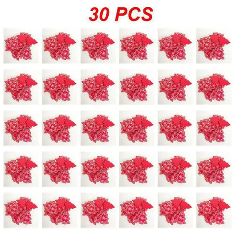 10/20/30Pcs Wooden Chirstmas Tree Hanging Decoration Christmas Ornaments Snow Elk Pendants Home Party New Year Gift Decor