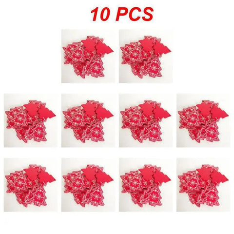 10/20/30Pcs Wooden Chirstmas Tree Hanging Decoration Christmas Ornaments Snow Elk Pendants Home Party New Year Gift Decor