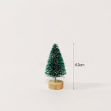 5/8pcs Mini Christmas Trees Small Artificial Christmas Tree Ornament Cedar Pine Sisal Tabletop Merry Christmas Party Decoration