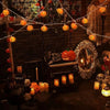 Halloween LED String Lights 10/20 Pumpkin Ghost Witch Shapes Battery Powered Fairy Lights for Indoor Outdoor Party Decorations