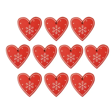 10/20/30Pcs Wooden Chirstmas Tree Hanging Decoration Christmas Ornaments Snow Elk Pendants Home Party New Year Gift Decor