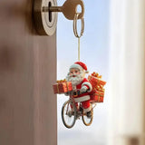2D Christmas Santa Claus Ornament，Holiday Themed Pendant, Suitable for Cars Keychains，Ornaments for Christmas Party Decorations