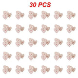 10/20/30Pcs Wooden Chirstmas Tree Hanging Decoration Christmas Ornaments Snow Elk Pendants Home Party New Year Gift Decor