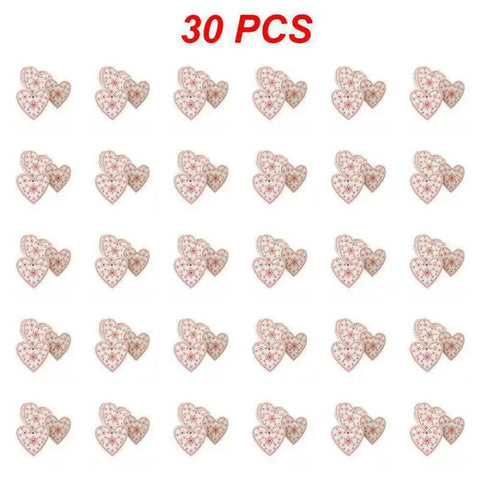 10/20/30Pcs Wooden Chirstmas Tree Hanging Decoration Christmas Ornaments Snow Elk Pendants Home Party New Year Gift Decor