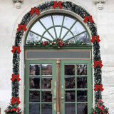 1/3sets 2M Christmas Snowflake Tinsel Garland Xmas Tree Hanging Decoration，for Christmas Themed Party DIY Decoration Supplies