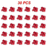 10/20/30Pcs Wooden Chirstmas Tree Hanging Decoration Christmas Ornaments Snow Elk Pendants Home Party New Year Gift Decor