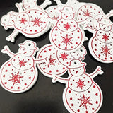 10Pcs 5cm Wooden Christmas Tree Hanging Pendants Chirstmas Ornament DIY Wooden Hanging Pendants Kids Toys Holiday Hanging Decor