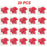 10/20/30Pcs Wooden Chirstmas Tree Hanging Decoration Christmas Ornaments Snow Elk Pendants Home Party New Year Gift Decor