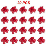 10/20/30Pcs Wooden Chirstmas Tree Hanging Decoration Christmas Ornaments Snow Elk Pendants Home Party New Year Gift Decor