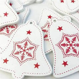 10/20/30Pcs Wooden Chirstmas Tree Hanging Decoration Christmas Ornaments Snow Elk Pendants Home Party New Year Gift Decor