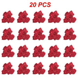 10/20/30Pcs Wooden Chirstmas Tree Hanging Decoration Christmas Ornaments Snow Elk Pendants Home Party New Year Gift Decor