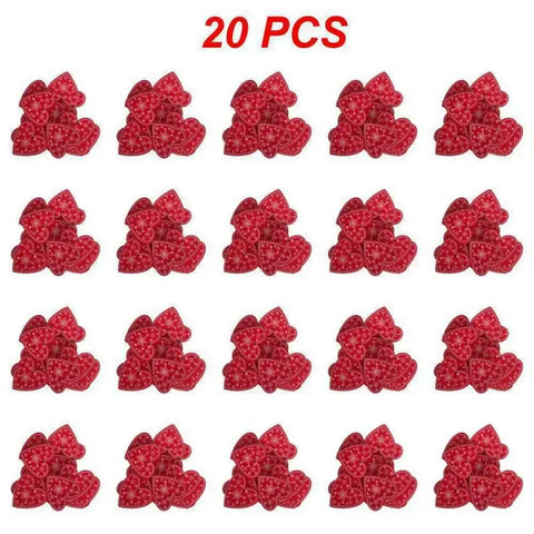 10/20/30Pcs Wooden Chirstmas Tree Hanging Decoration Christmas Ornaments Snow Elk Pendants Home Party New Year Gift Decor